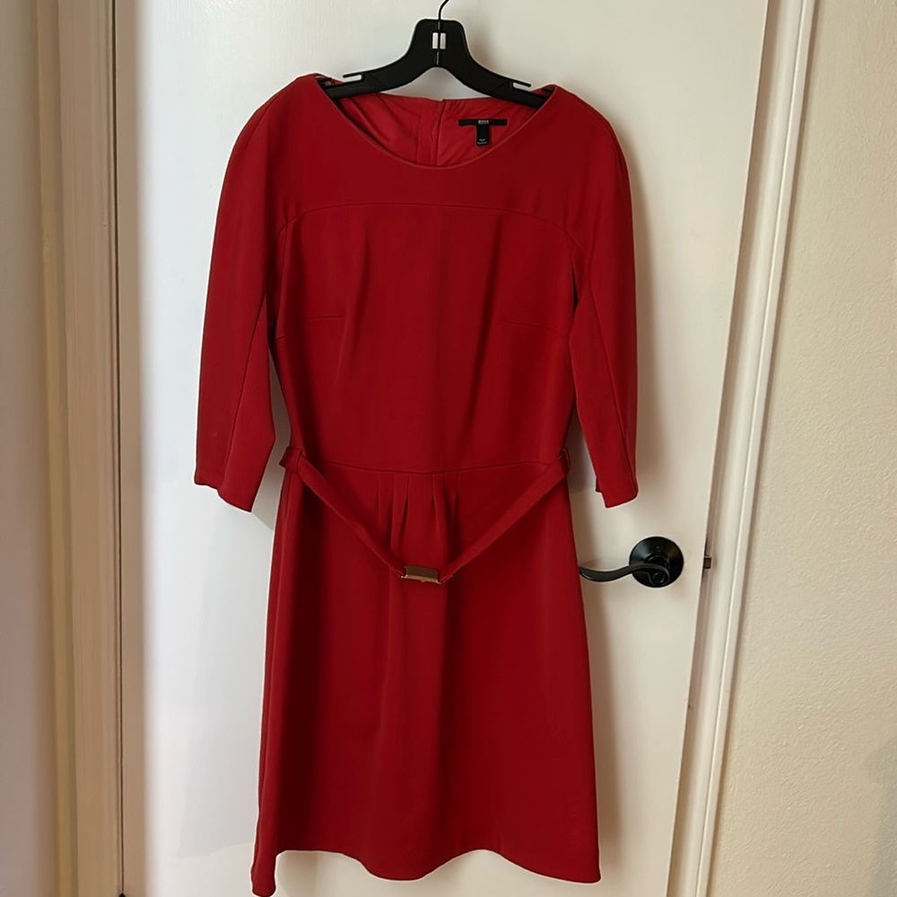 Hugo Boss red dress